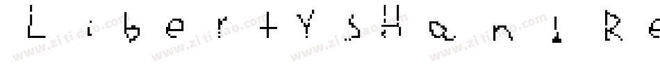 LibertysHand Regular字体转换